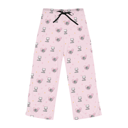 Women's "Cat Heart" Pajama Pants