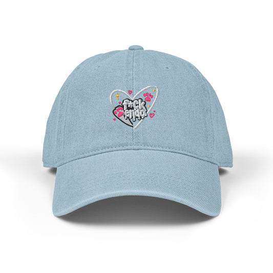 Embroidered Logo Denim Cap